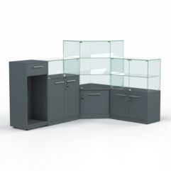 Комплект прилавков ФЕЕРВЕРК №1, Темно-Серый