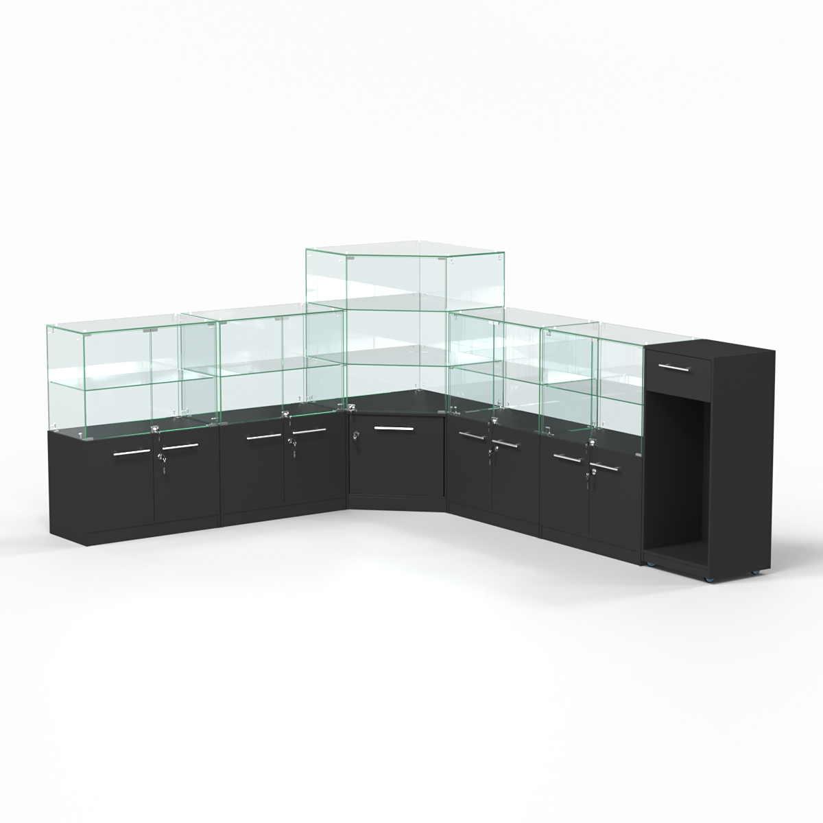 Комплект прилавков ФЕЕРВЕРК №2, Черный