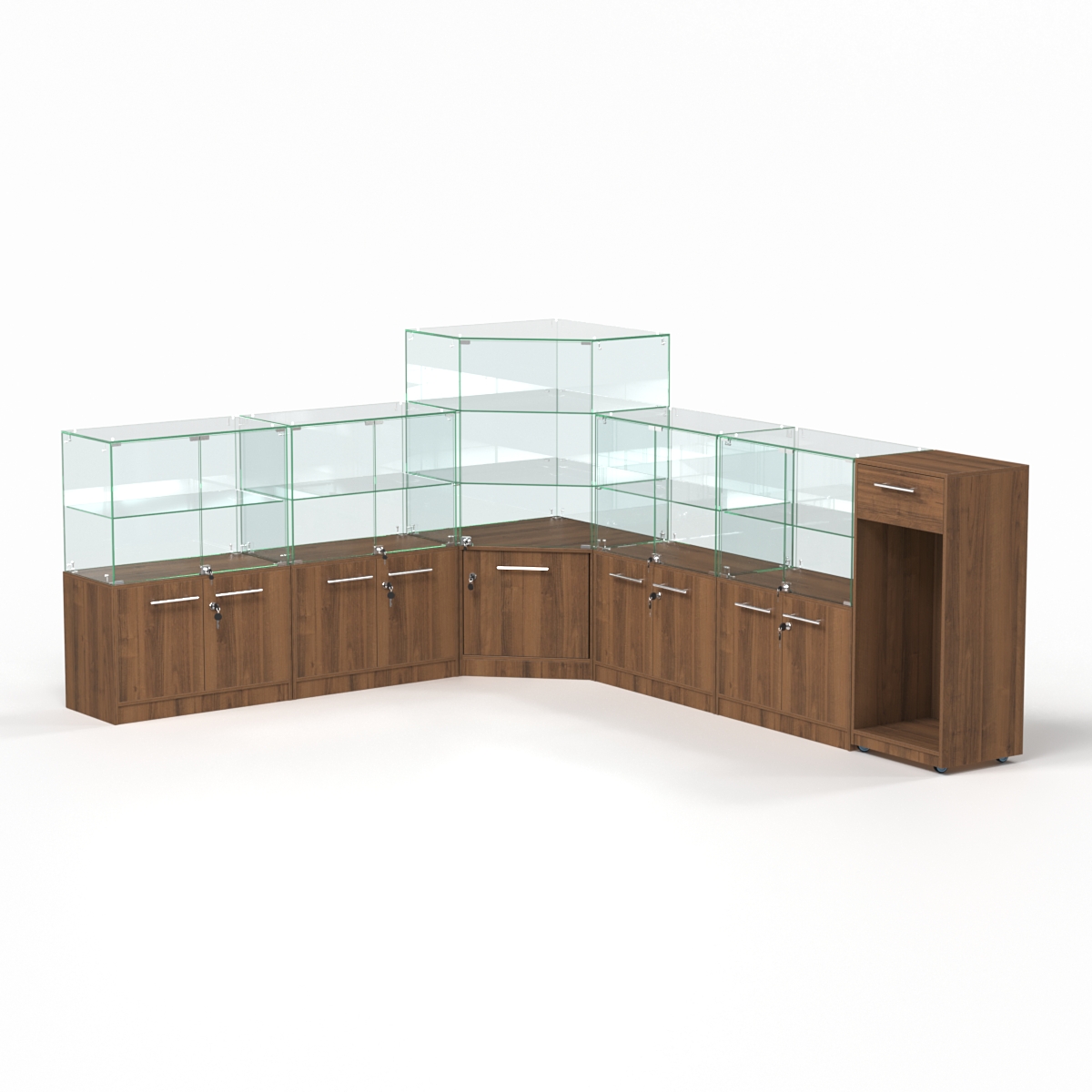 Комплект прилавков ФЕЕРВЕРК №2, Орех