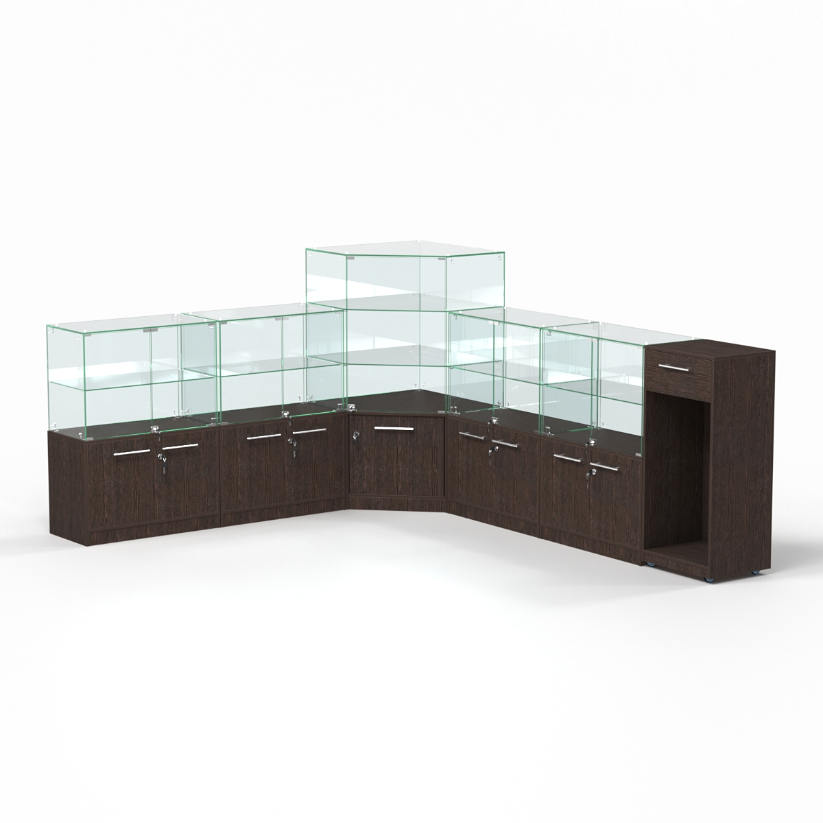 Комплект прилавков ФЕЕРВЕРК №2, Дуб Венге