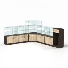 Комплект прилавков ФЕЕРВЕРК №2, Дуб Венге и Дуб Сонома