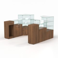 Комплект прилавков ФЕЕРВЕРК №3, Орех