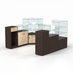 Комплект прилавков ФЕЕРВЕРК №3, Дуб Венге и Дуб Сонома