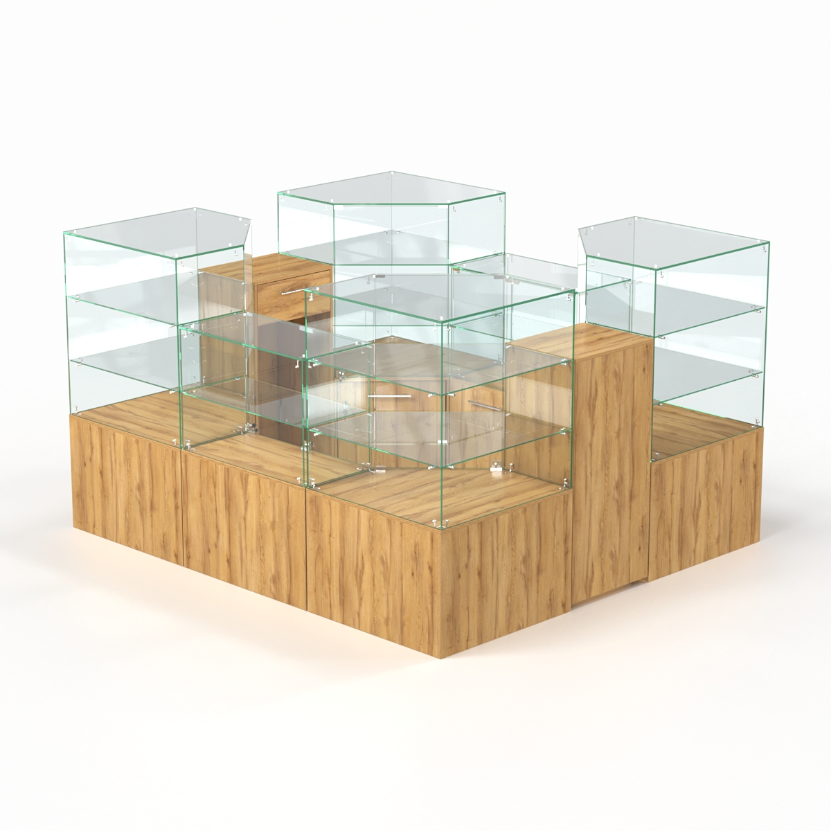 Комплект прилавков ФЕЕРВЕРК №7, Дуб Золотистый