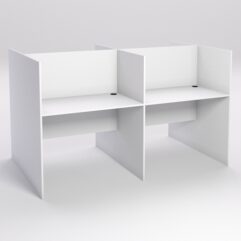 Стол оператора колл-центра секционный двухсторонний №3-2, Белый