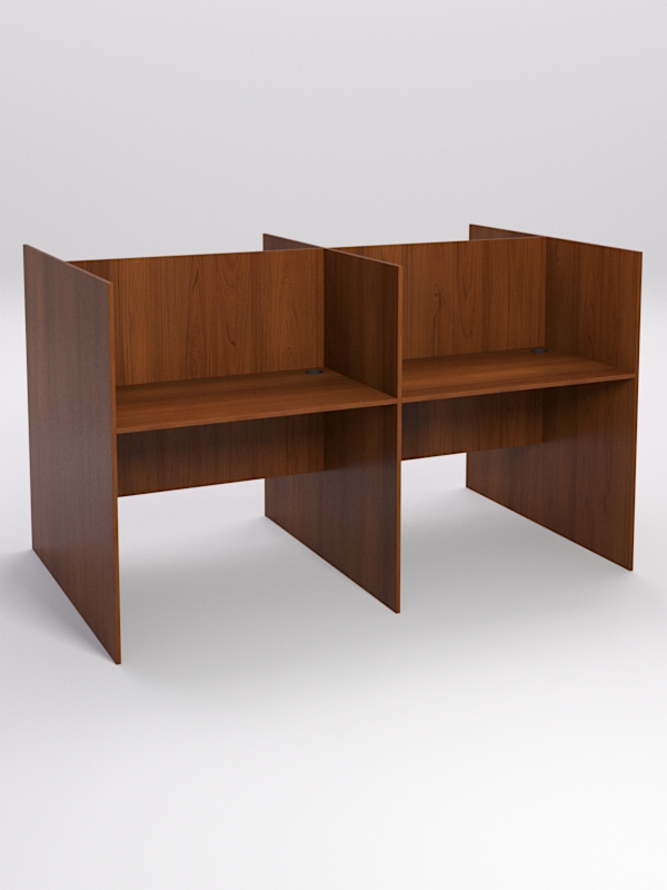 Стол оператора колл-центра секционный двухсторонний №3-2, Орех