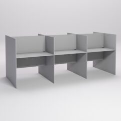 Стол оператора колл-центра секционный двухсторонний №3-3, Серый