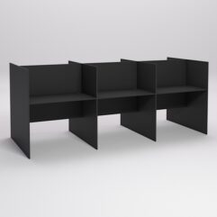 Стол оператора колл-центра секционный двухсторонний №3-3, Черный