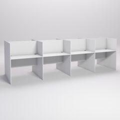 Стол оператора колл-центра секционный двухсторонний №3-4, Белый