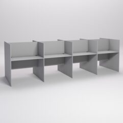 Стол оператора колл-центра секционный двухсторонний №3-4, Серый