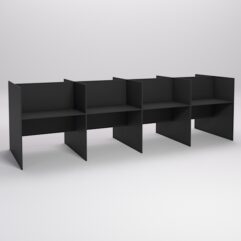 Стол оператора колл-центра секционный двухсторонний №3-4, Черный