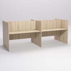 Стол оператора колл-центра секционный двухсторонний №4-2, Дуб Сонома
