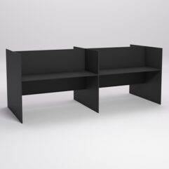 Стол оператора колл-центра секционный двухсторонний №4-2, Черный
