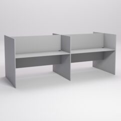 Стол оператора колл-центра секционный двухсторонний №4-2, Серый