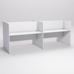 Стол оператора колл-центра секционный двухсторонний №4-2, Белый