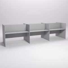 Стол оператора колл-центра секционный двухсторонний №4-3, Серый