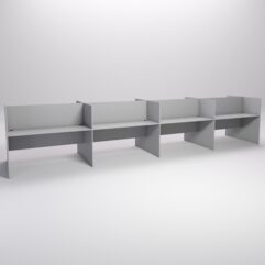 Стол оператора колл-центра секционный двухсторонний №4-4, Серый