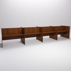 Стол оператора колл-центра секционный двухсторонний №4-4, Орех