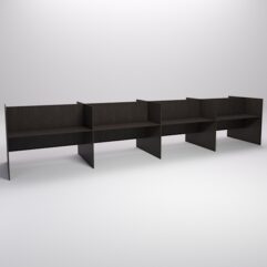 Стол оператора колл-центра секционный двухсторонний №4-4, Дуб Венге