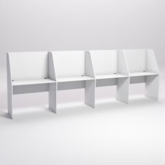 Стол оператора колл-центра секционный №5-4, Белый