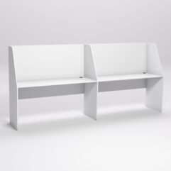 Стол оператора колл-центра секционный №6-2, Белый