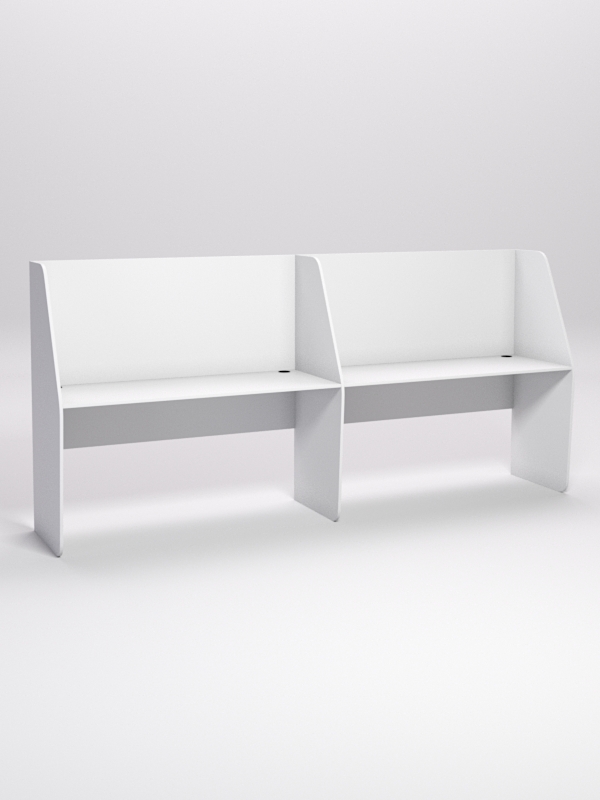 Стол оператора колл-центра секционный №6-2, Белый