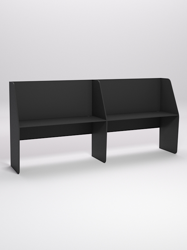 Стол оператора колл-центра секционный №6-2, Черный