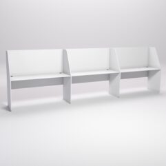 Стол оператора колл-центра секционный №6-3, Белый