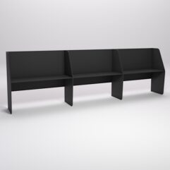 Стол оператора колл-центра секционный №6-3, Черный