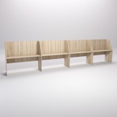 Стол оператора колл-центра секционный №6-4, Дуб Сонома