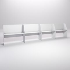 Стол оператора колл-центра секционный №6-4, Белый