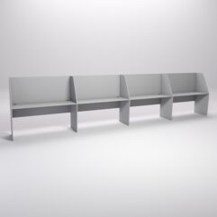 Стол оператора колл-центра секционный №6-4, Серый