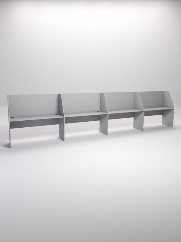 Стол оператора колл-центра секционный №6-4, Серый