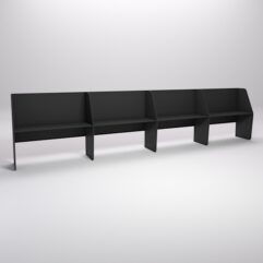 Стол оператора колл-центра секционный №6-4, Черный