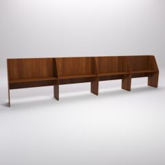 Стол оператора колл-центра секционный №6-4, Орех