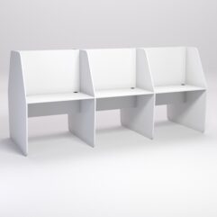 Стол оператора колл-центра секционный двухсторонний №7-3, Белый