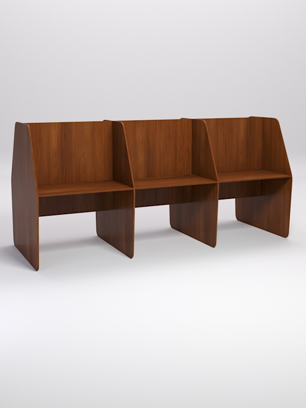 Стол оператора колл-центра секционный двухсторонний №7-3, Орех