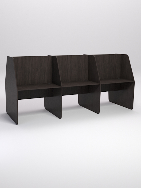 Стол оператора колл-центра секционный двухсторонний №7-3, Дуб Венге