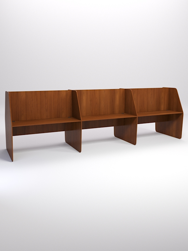 Стол оператора колл-центра секционный двухсторонний №8-3, Орех