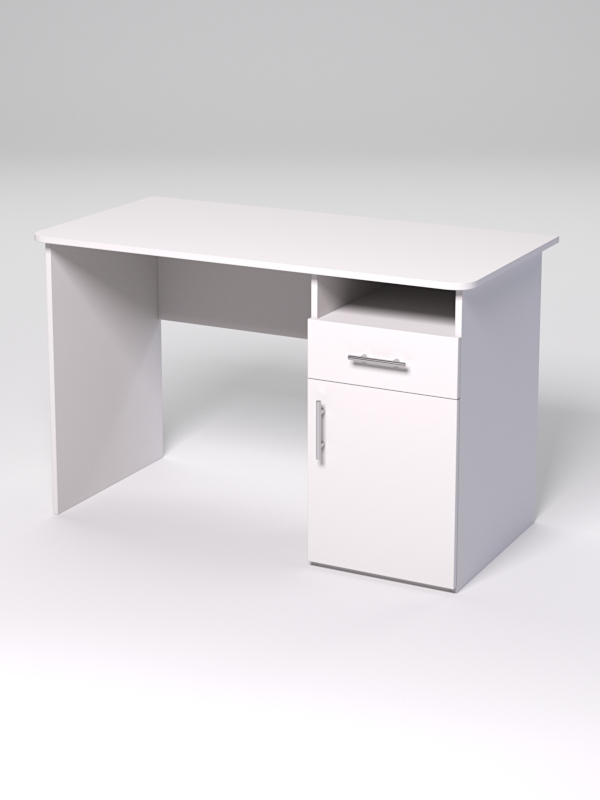 Компьютерный стол МЕНЕДЖЕР №12, Белый