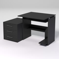 Компьютерный стол МЕНЕДЖЕР №32, Черный