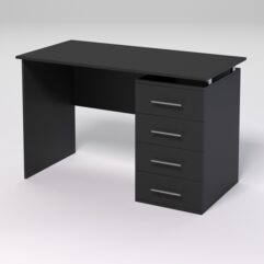 Компьютерный стол МЕНЕДЖЕР №37, Черный