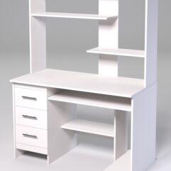 Компьютерный стол МЕНЕДЖЕР №47, Белый