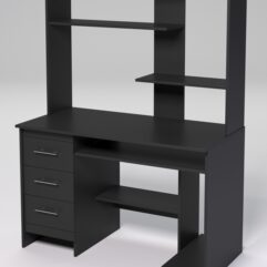 Компьютерный стол МЕНЕДЖЕР №47, Черный