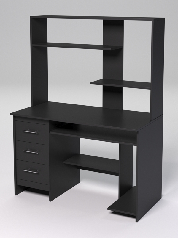 Компьютерный стол МЕНЕДЖЕР №47, Черный