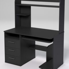 Компьютерный стол МЕНЕДЖЕР №48, Черный