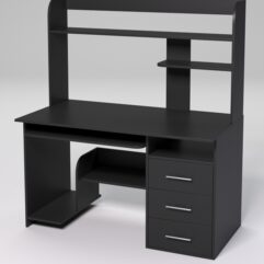 Компьютерный стол МЕНЕДЖЕР №49, Черный