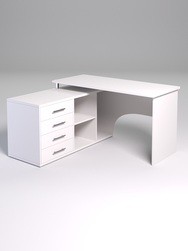 Компьютерный стол МЕНЕДЖЕР №52, Белый