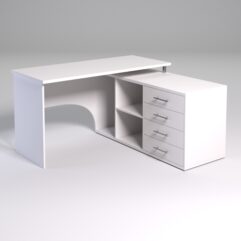 Компьютерный стол МЕНЕДЖЕР №53, Белый