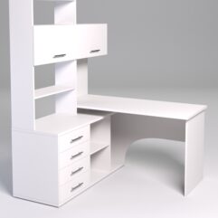 Компьютерный стол МЕНЕДЖЕР №55, Белый